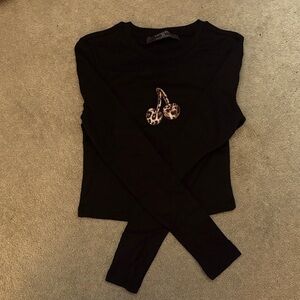 Primark Black Long Sleeve Top